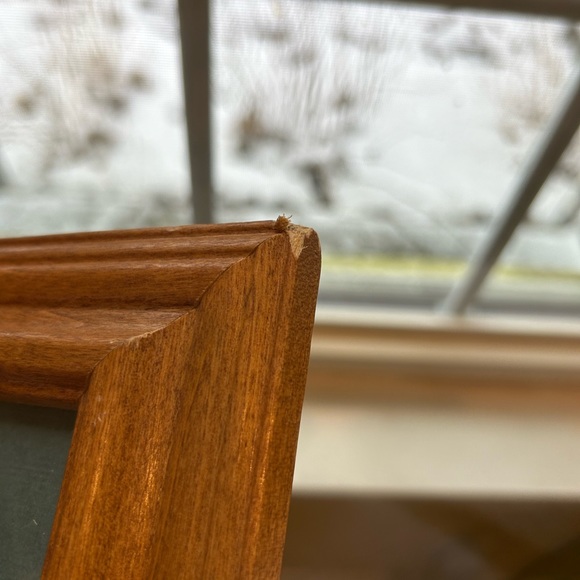 Vintage Carolyn Shores Wright red cardinal on Christmas wreath frame glass print - Picture 6 of 6